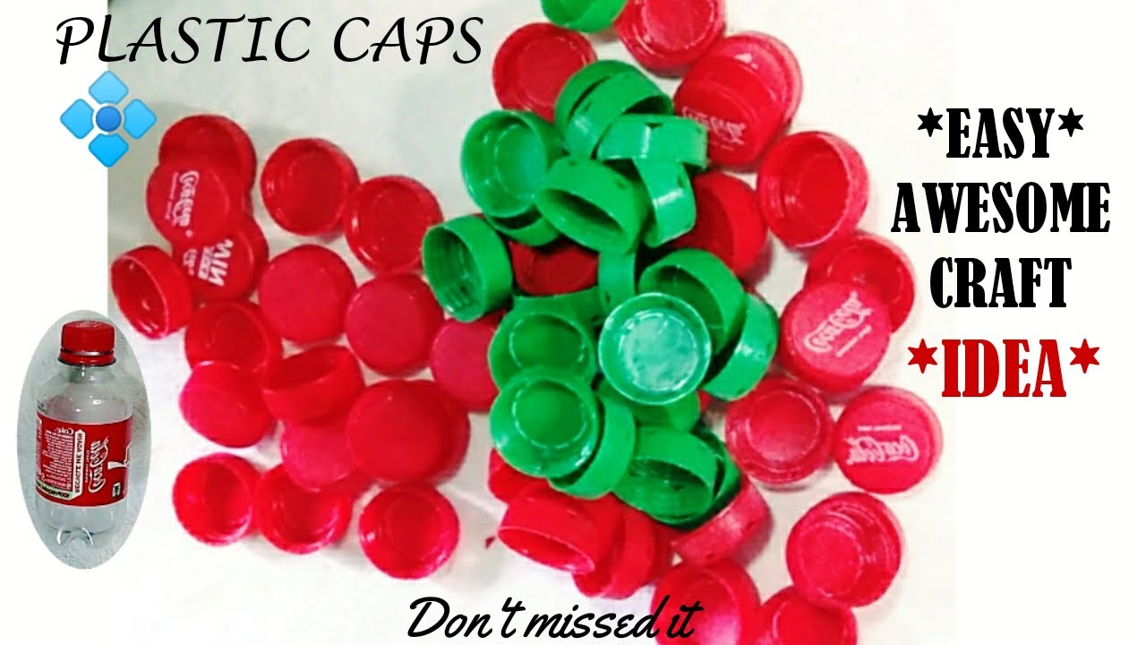 DIY Plastic Caps Craft Idea/ without using glue, rope, wire/ How to make Lantern using plastic caps