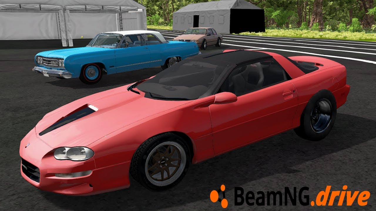 BeamNG.drive MP - DRAG RACING GRANDMA CAR CHALLENGE! (MUST BE A MANUAL!)