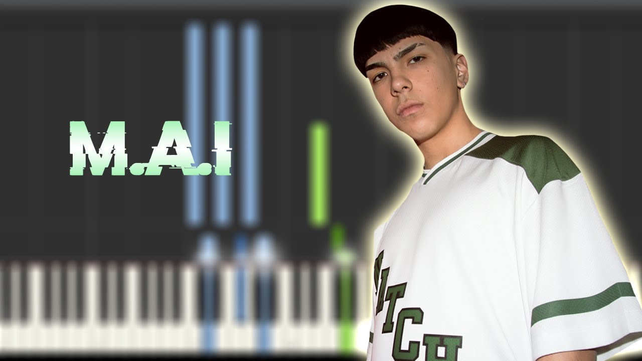 MILO J - M.A.I | Instrumental Piano Tutorial / Partitura / Karaoke / MIDI