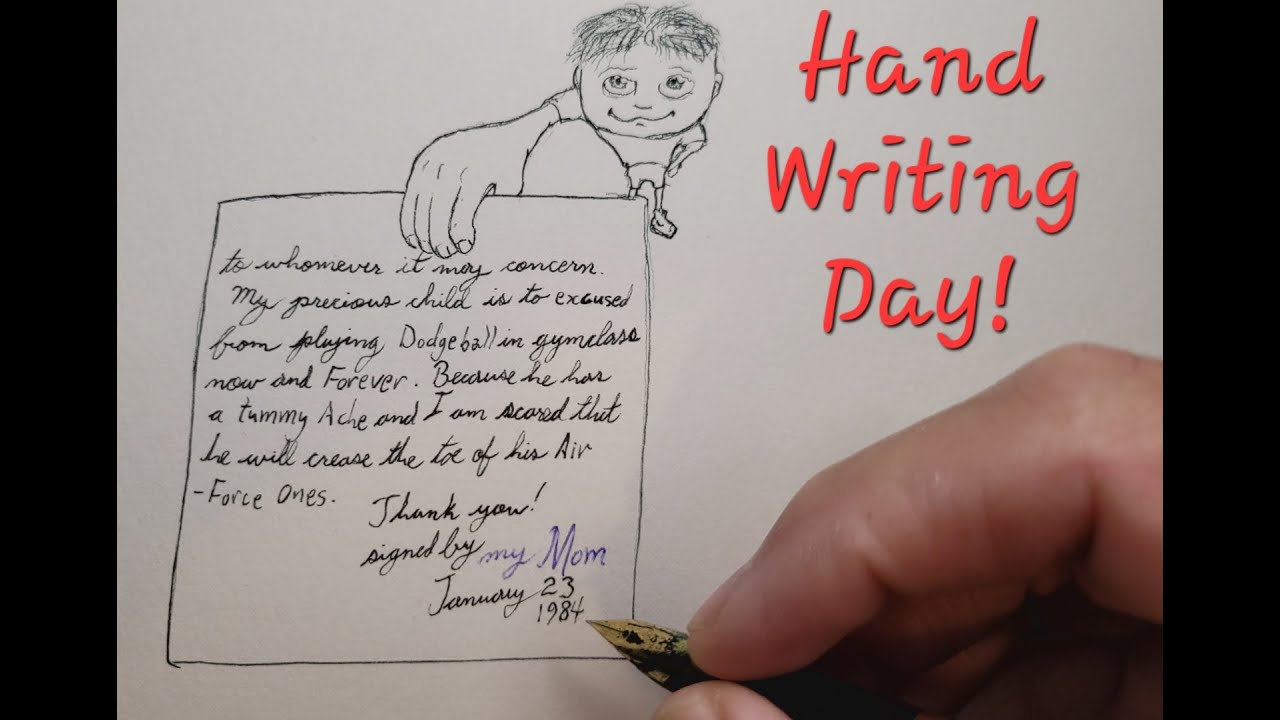 Handwriting Day!