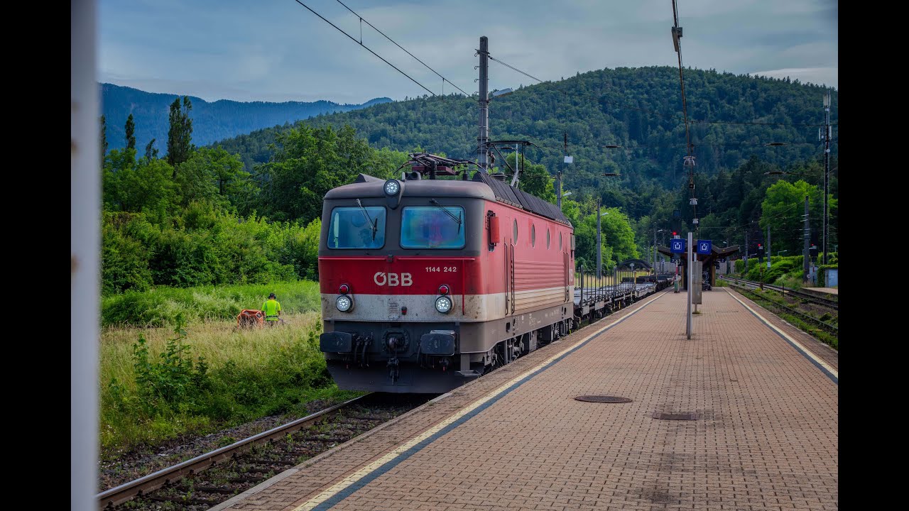 Eisenbahnverkehr in Villach Warmbad Teil 2