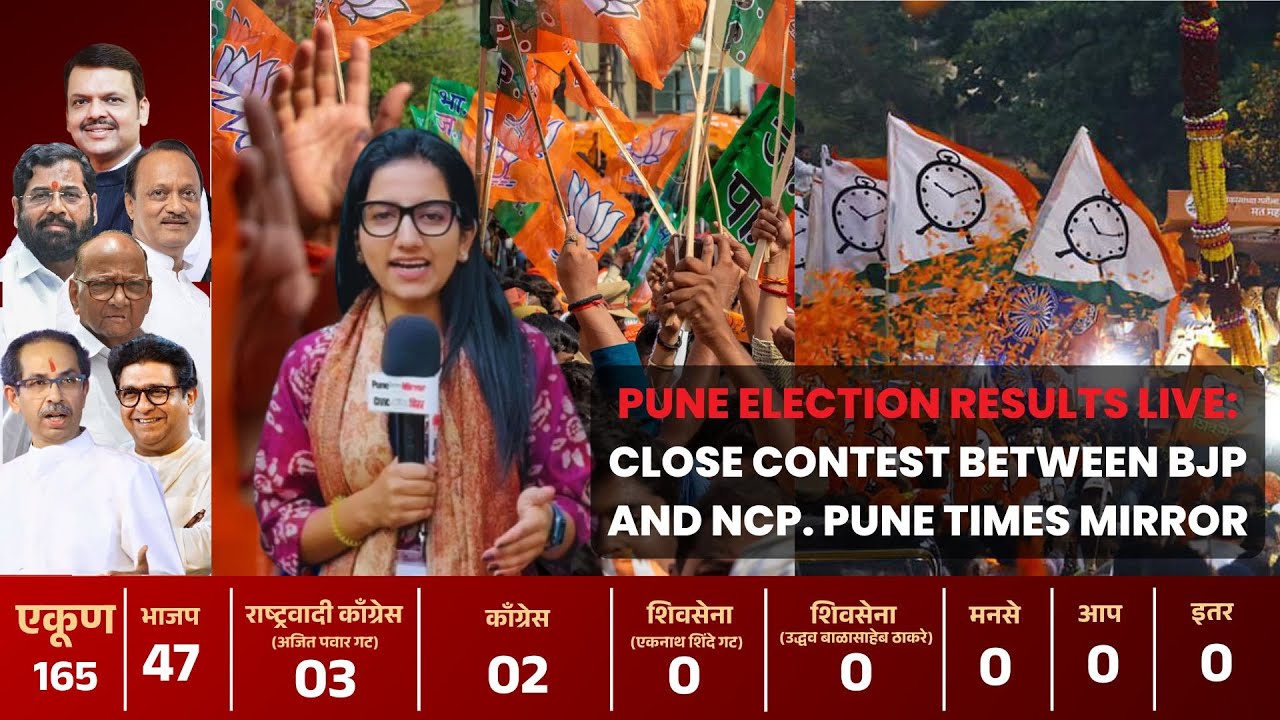 Pune Election Results Live: Close contest between BJP and NCP. Pune Times Mirror