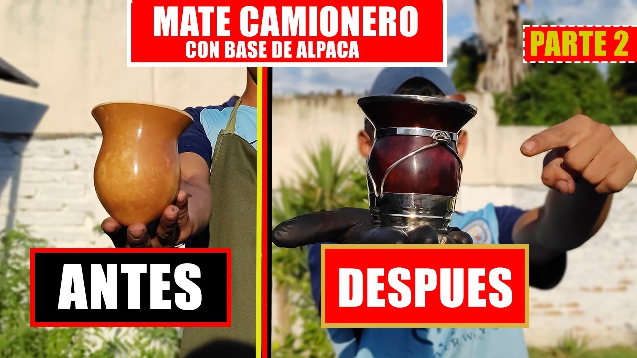 MATE CAMIONERO con Base de Alpaca -