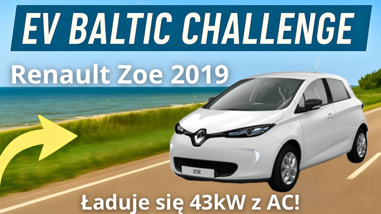 Renault Zoe przedlift  na EV BALTIC CHALLENGE  - niesamowita moc ładowania z AC!