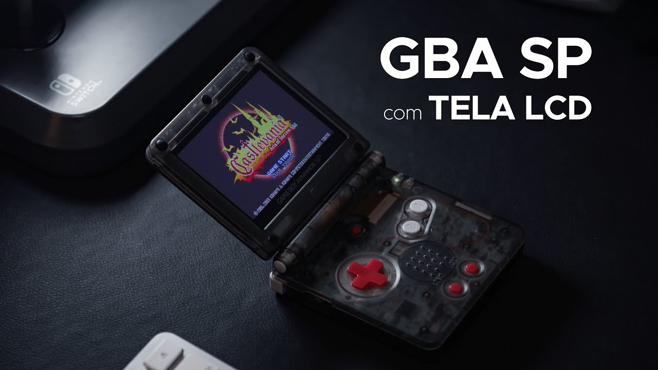 GAME BOY ADVANCE SP com TELA LCD ips v2 - TUTORIAL DIY