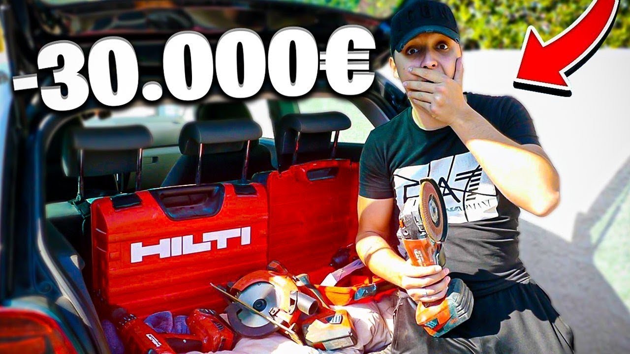 JE LUI VOLE 30 000 EUROS D'OUTILS HILTI ! (il devient fou)