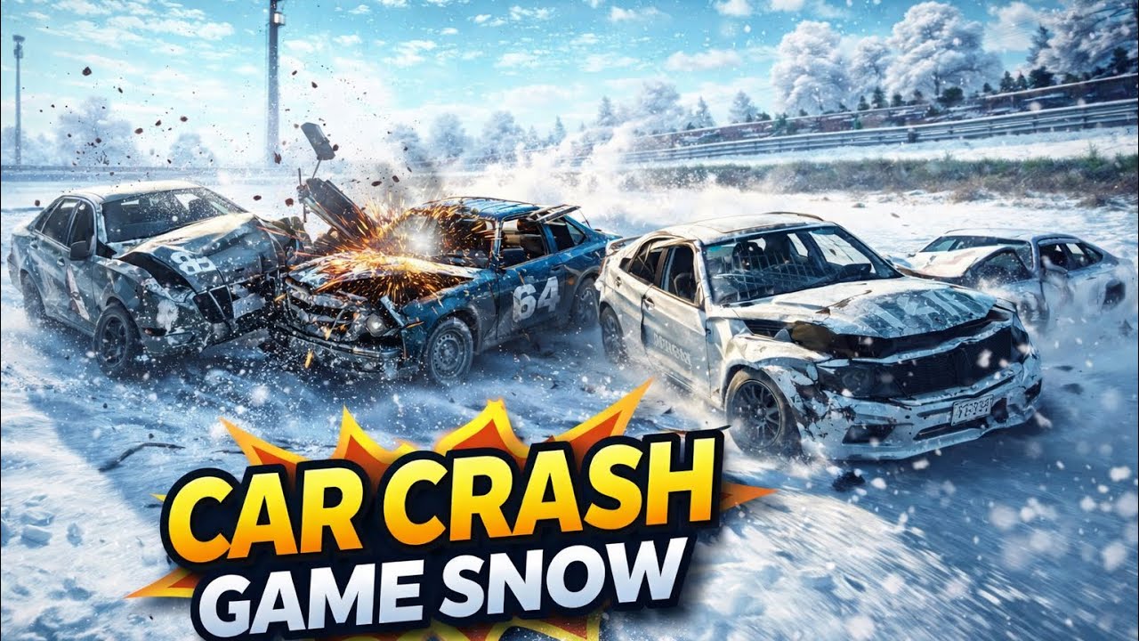 Realistic Car Racing Crash Game 🚗 | Snow Car Accidents Gameplay | Extreme Damage Physics