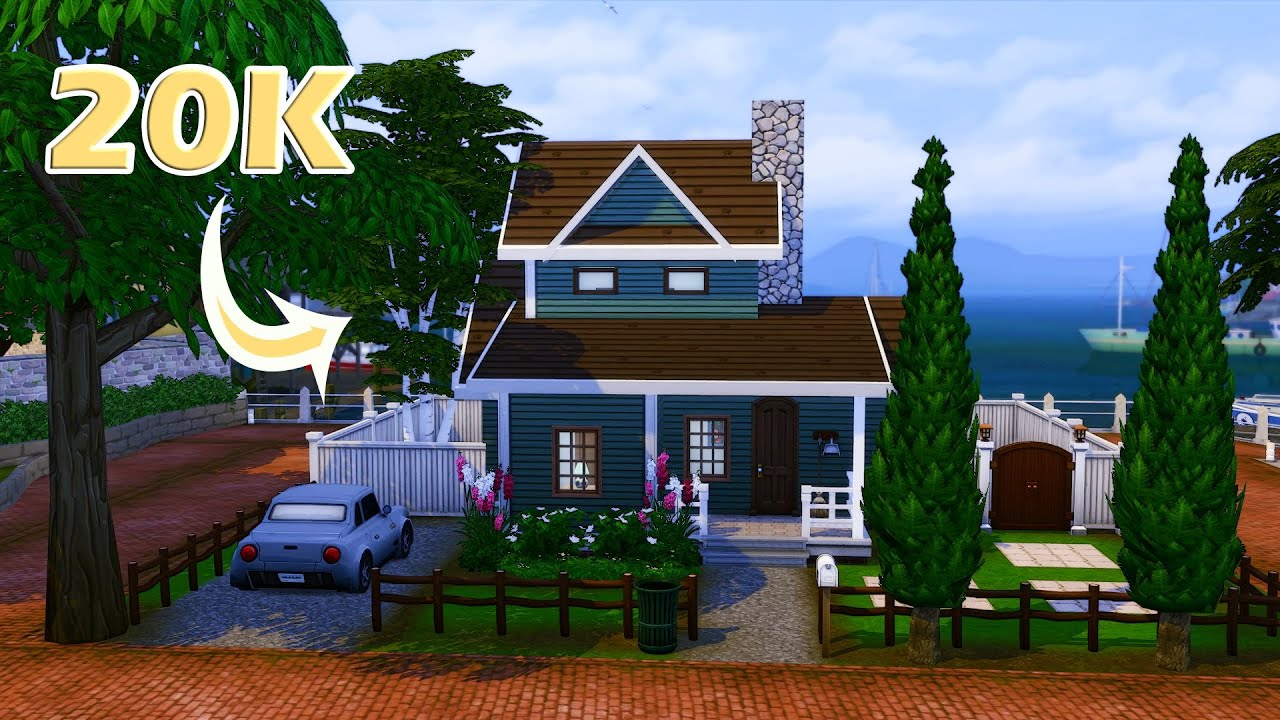The Sims 4 | 20K start hus | speed build | NO CC 🏘️