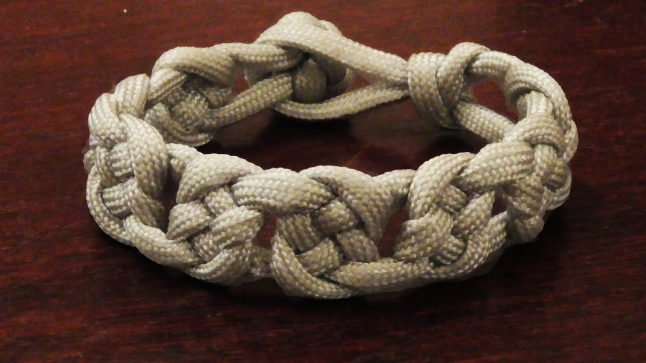 How To Tie A Macrame Style Josephine Knot Paracord Survival Bracelet