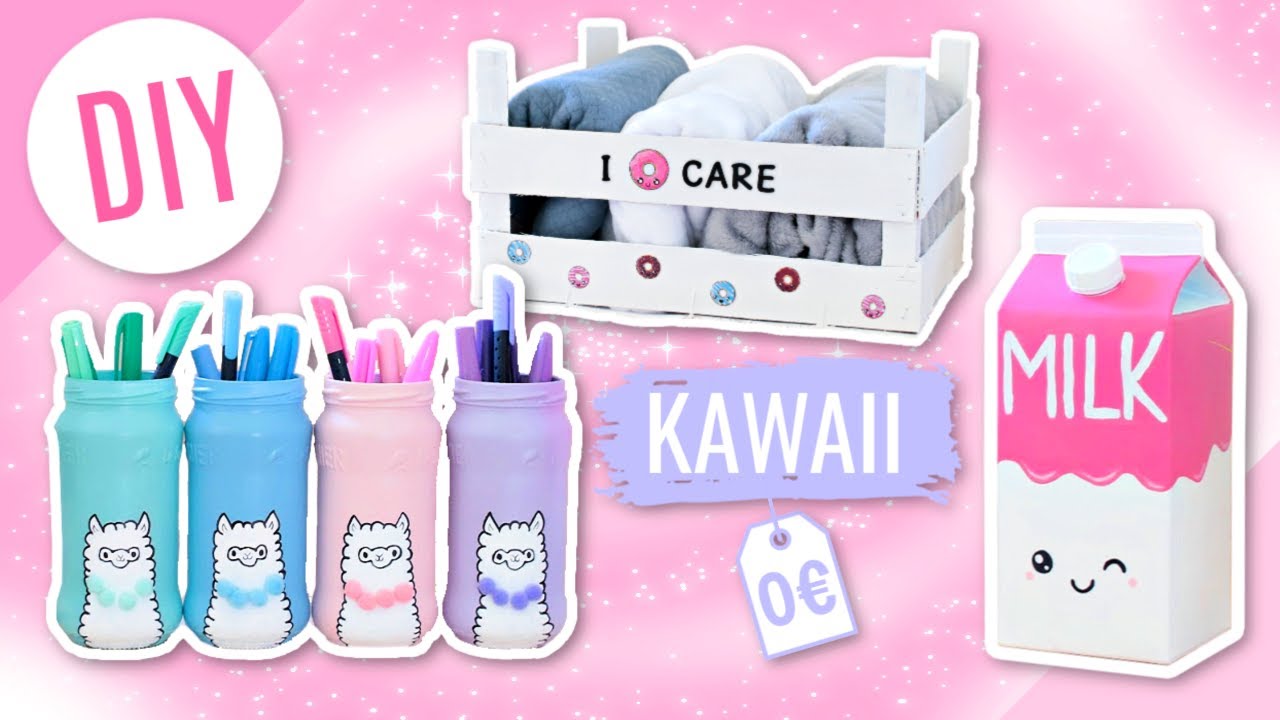 DIY 0 € KAWAII : Deco Chambre Pas Chère / Room Decor (français)