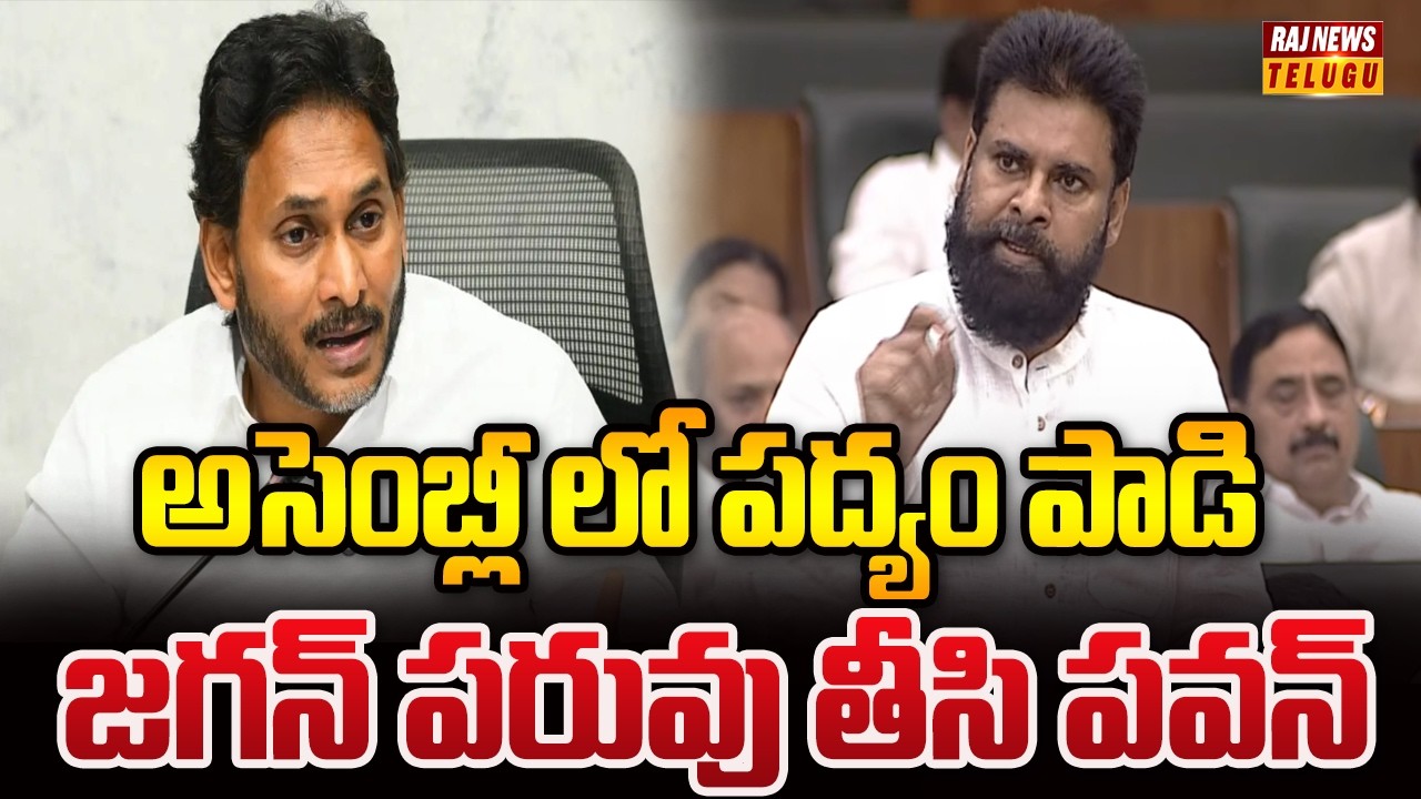 అసెంబ్లీ లో పద్యం పాడి జగన్ పరువు తీసి పవన్ | AP Assembly | Pawan Shocking Comments On Jagan |