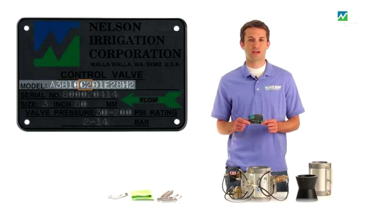 Reading the Nelson 800 Series Valve label