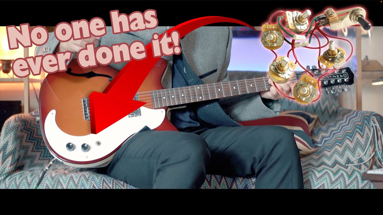 Installed the Rickenbacker Pickups & Wiring into a Danelectro 12 String Guitar and THIS Happened!