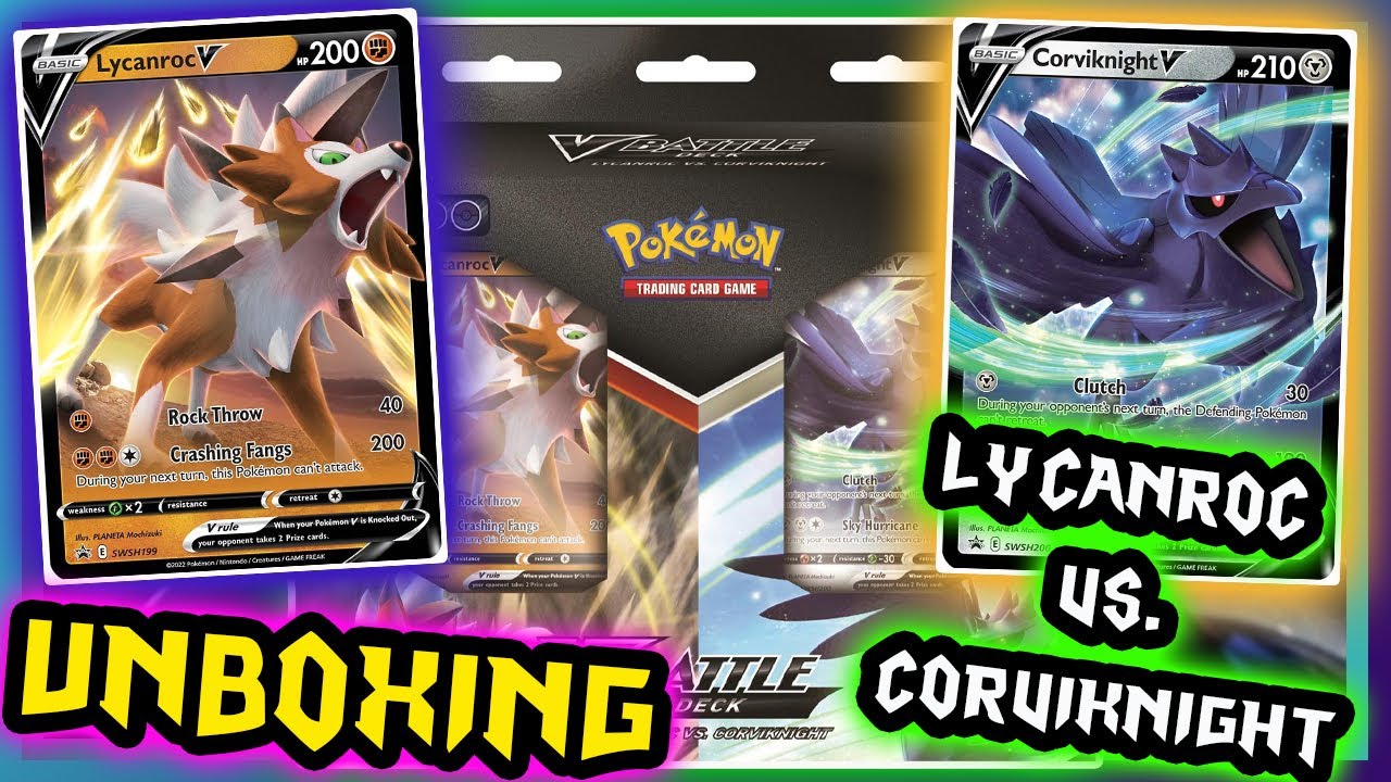 Son buenos para comenzar a jugar? | Lycanroc VS. Corviknight V Battle Deck | Pokemon TCG