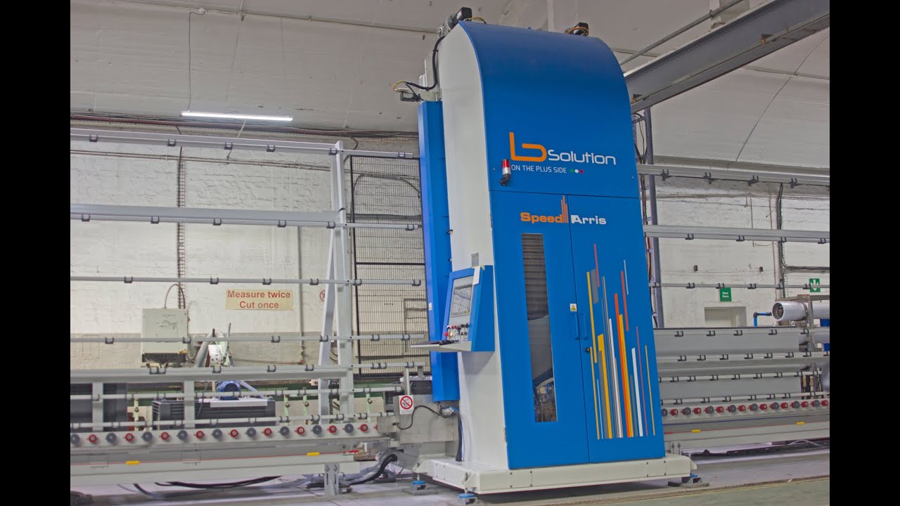 B Solution Speed Arris Vertical Arrissing Machine - PG Building Glass Processing Cape Town