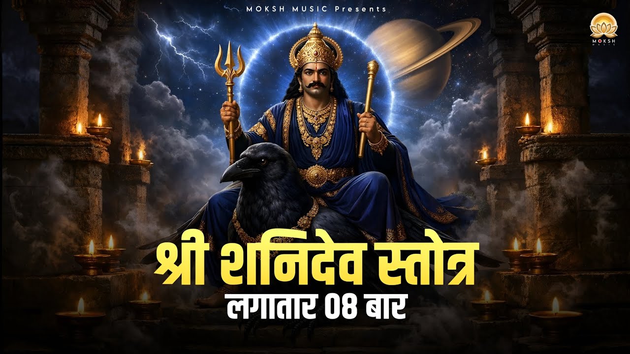 श्री शनिदेव स्तोत्र 8 बार | Shani Dev Stotra 8 Times | दोष, साढ़ेसाती और कष्ट दूर शक्तिशाली स्तोत्र