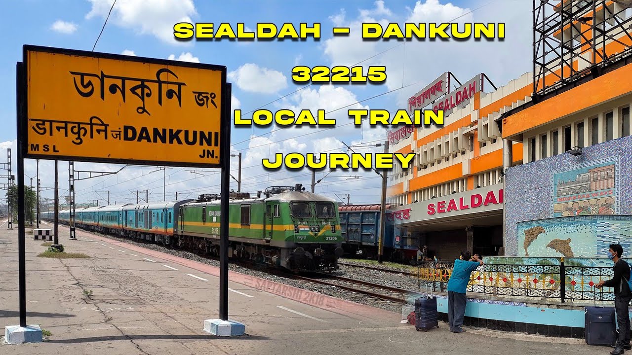 Sealdah To Dankuni Full Train Journey Vlog | 32215 Sealdah Dankuni Local | Bengali Travel Vlog.