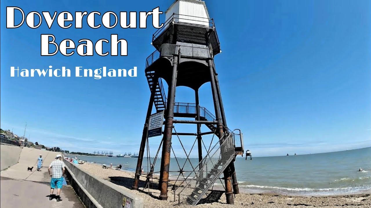 4K OSMO ACTION - DOVERCOURT BEACH SUMMER WALKING TOUR | Harwich England | July 2021
