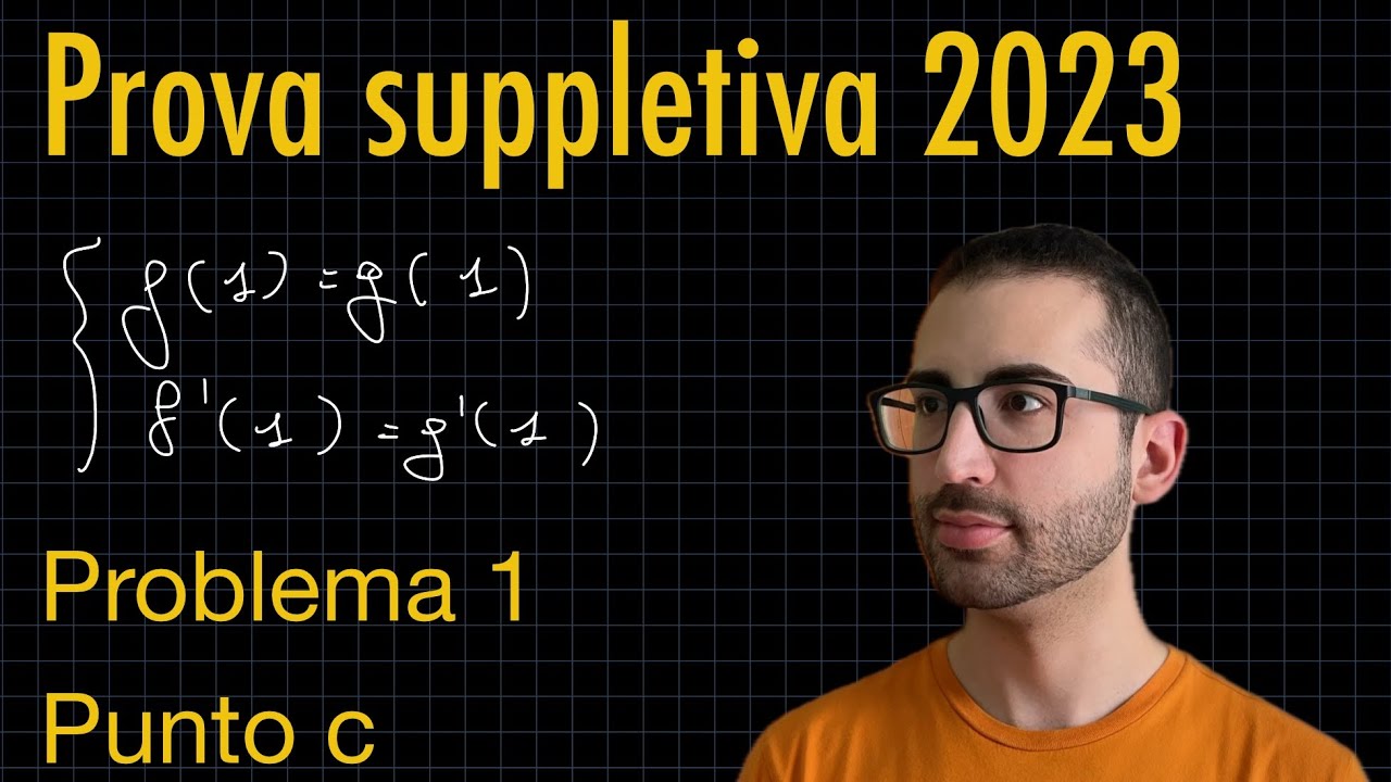 Punto c del 1&deg; problema - Prova Suppletiva di Matematica 2023 ✨RadicediPiGreco✨