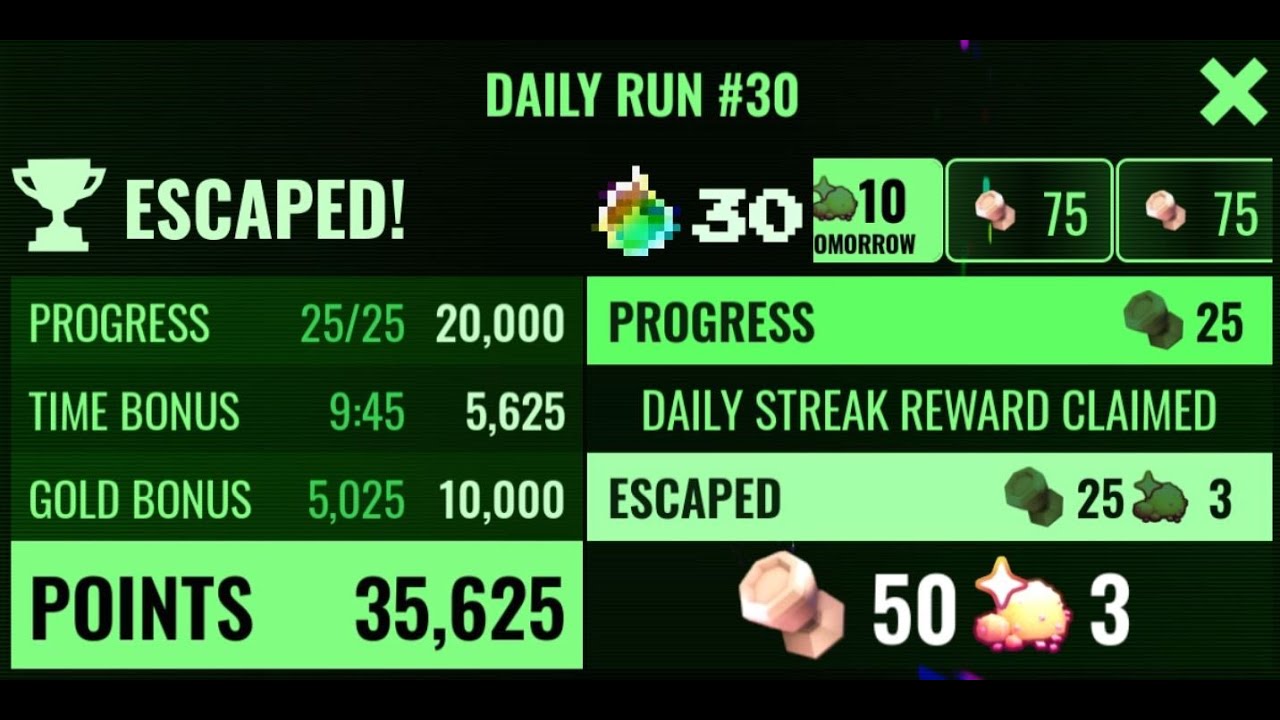 ESCAPED DOORS DAILY RUNS STREAK 30 !?!