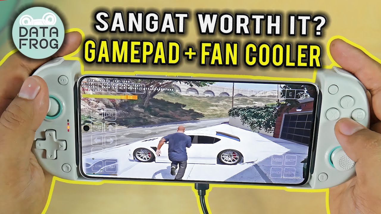 2 in 1 Gamepad + Fan Cooler Data Frog X3 | Nge Game Android + Emulator Jadi Seru banget !