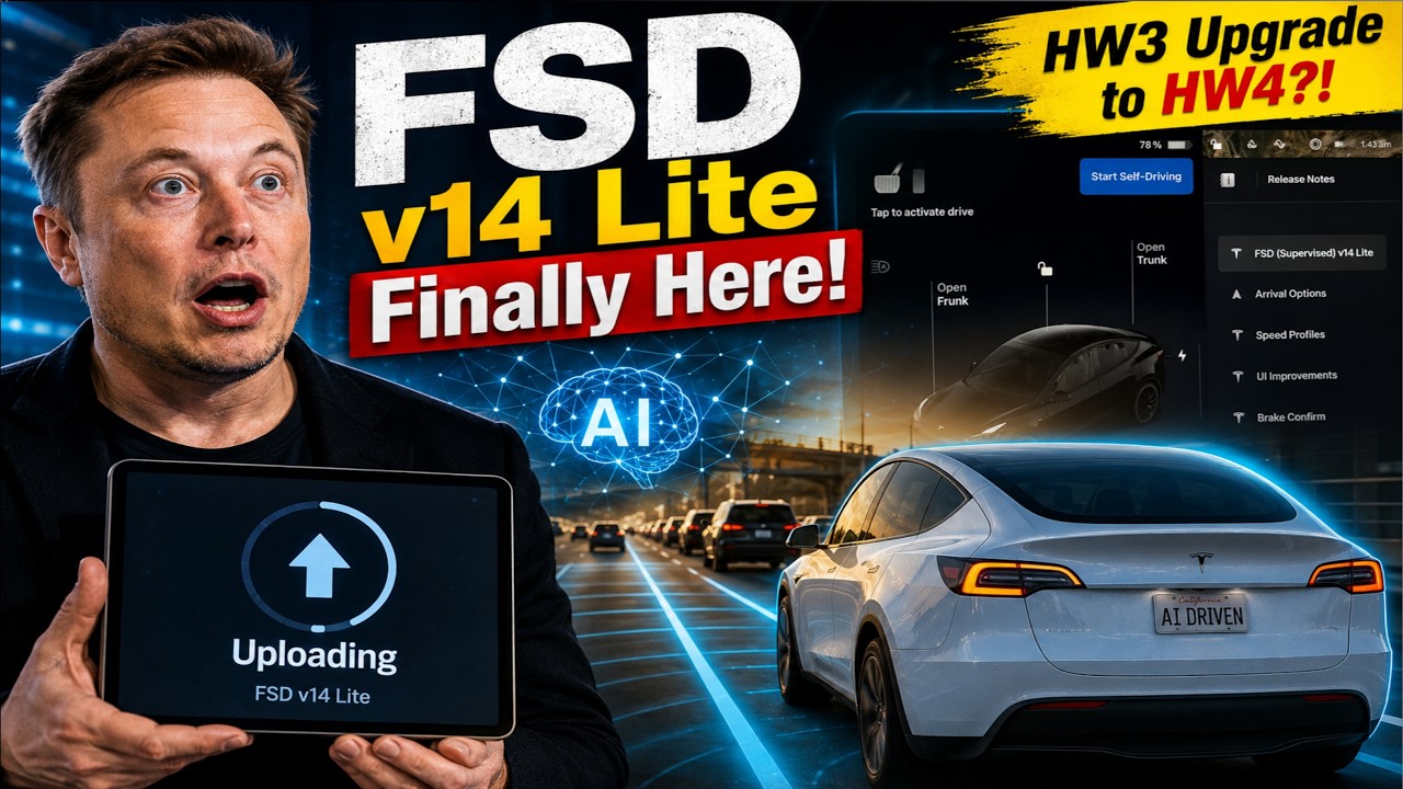 Tesla FSD v14 Lite Finally Here? Leaked HW3 Update Revealed! | 5 New Features Elon Musk Reveals,