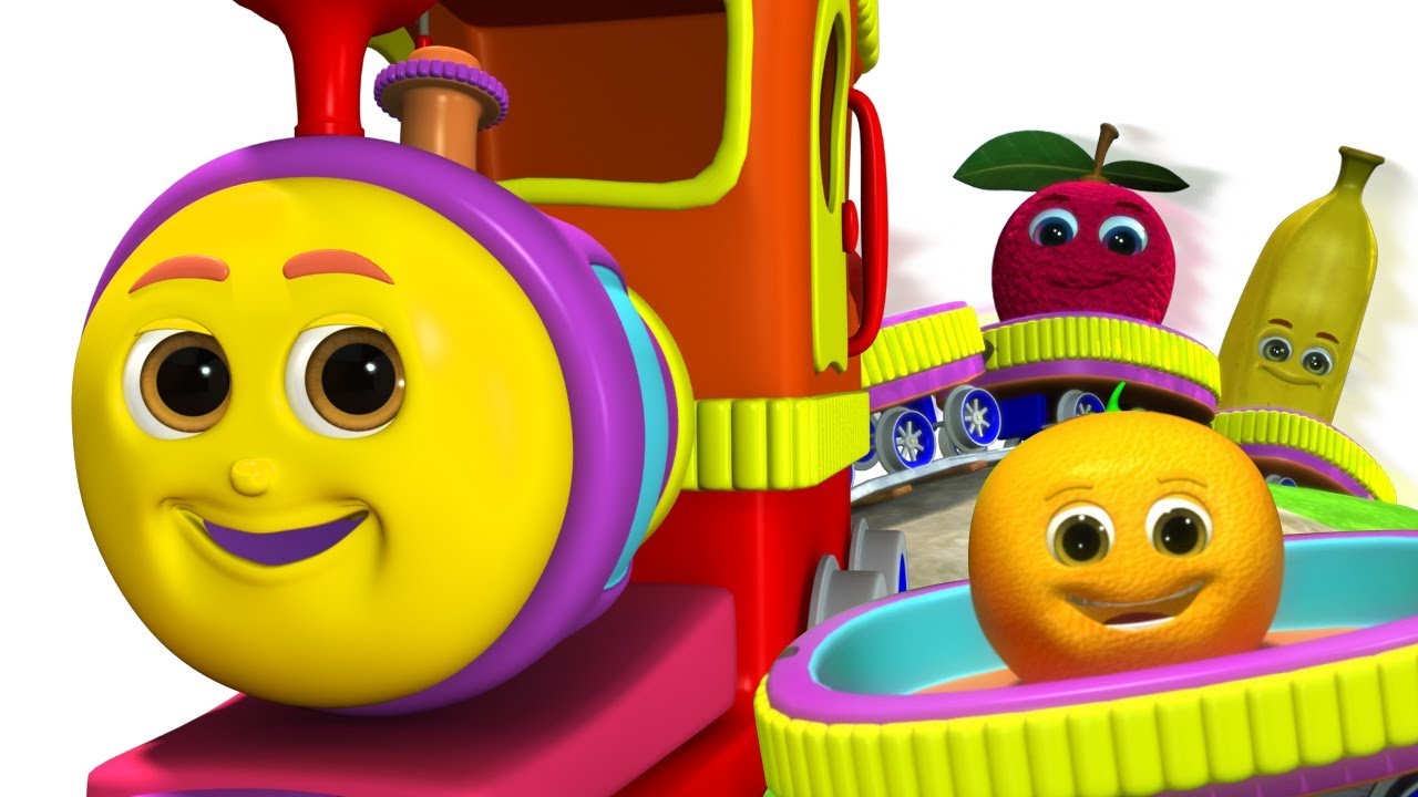 छुक छुक रेलगाड़ी  और उसके फल दोस्त | ChooChoo Train on a Fruits Ride | Learn Fruit Names