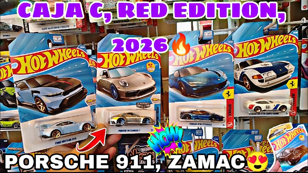 Llegó Caja C, Red EDITION 2026 😮🔥 Porsche 921 ZAMAC👌🚗#diecasthotwheels#hotwheels2026#porsche911 