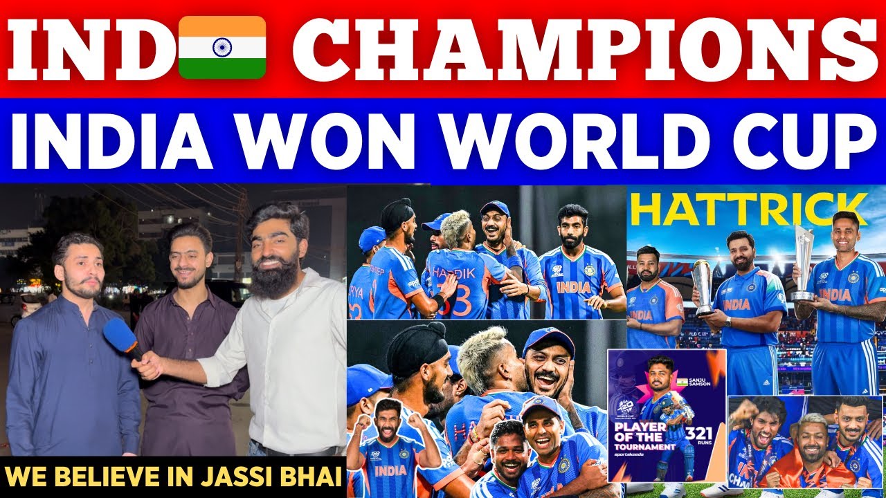 Team India 🇮🇳 Created History Won Back To Back ICC T20 World Cup || Pak Public Reactions