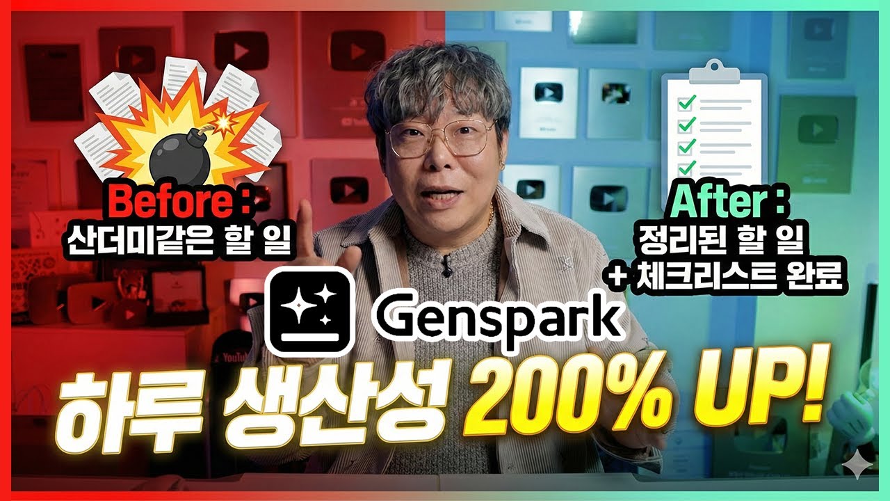 대학생&middot;유튜버&middot;프리랜서가 무조건 써야 할 생산성 툴! | Genspark 리뷰