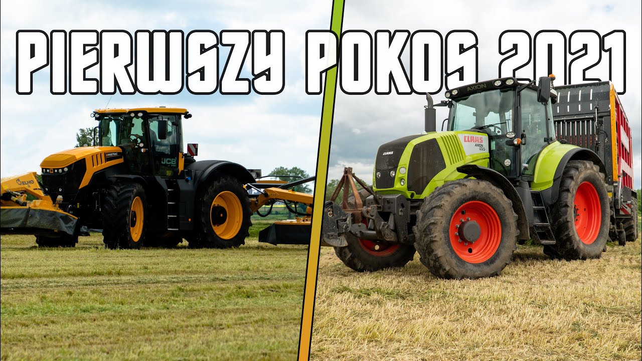 🔥Sianokiszonka 2021 na Mazowszu!🔥JCB Fastrac 8330, Claas Axion 820, Schuitemaker,  Elho🔥AGRIHANDLER