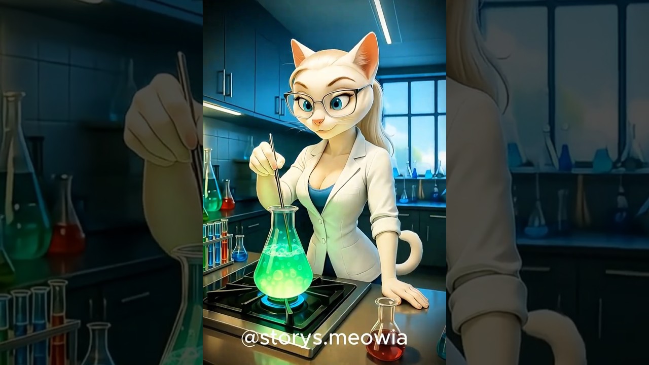 🥵🤯 The kitten was naughty, look what happened 🐾😱 #shorts #ai #cats #cat #short #story
