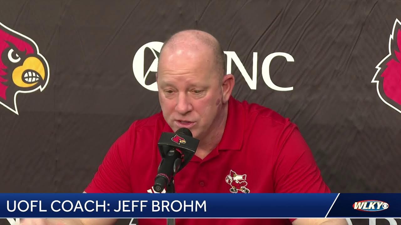 LIVE | UofL football coach Jeff Brohm