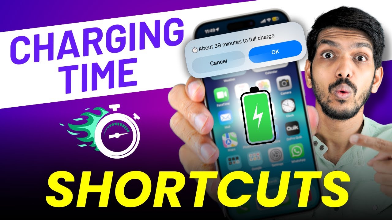 iPhone Charging Time Shortcut in Hindi