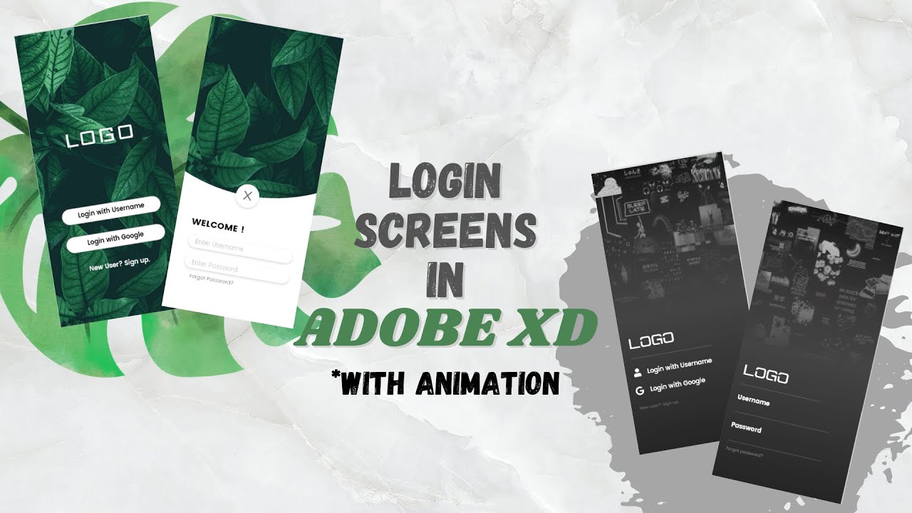 Login Screen in Adobe XD | Aesthetic | Speed art | UI UX |2020 | Animations