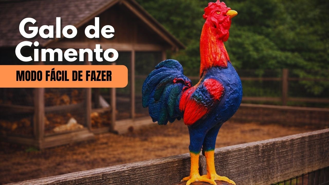GALO de Cimento Super Realista com Isopor #galo #diycrafts #ideiasbrilhantes #diy