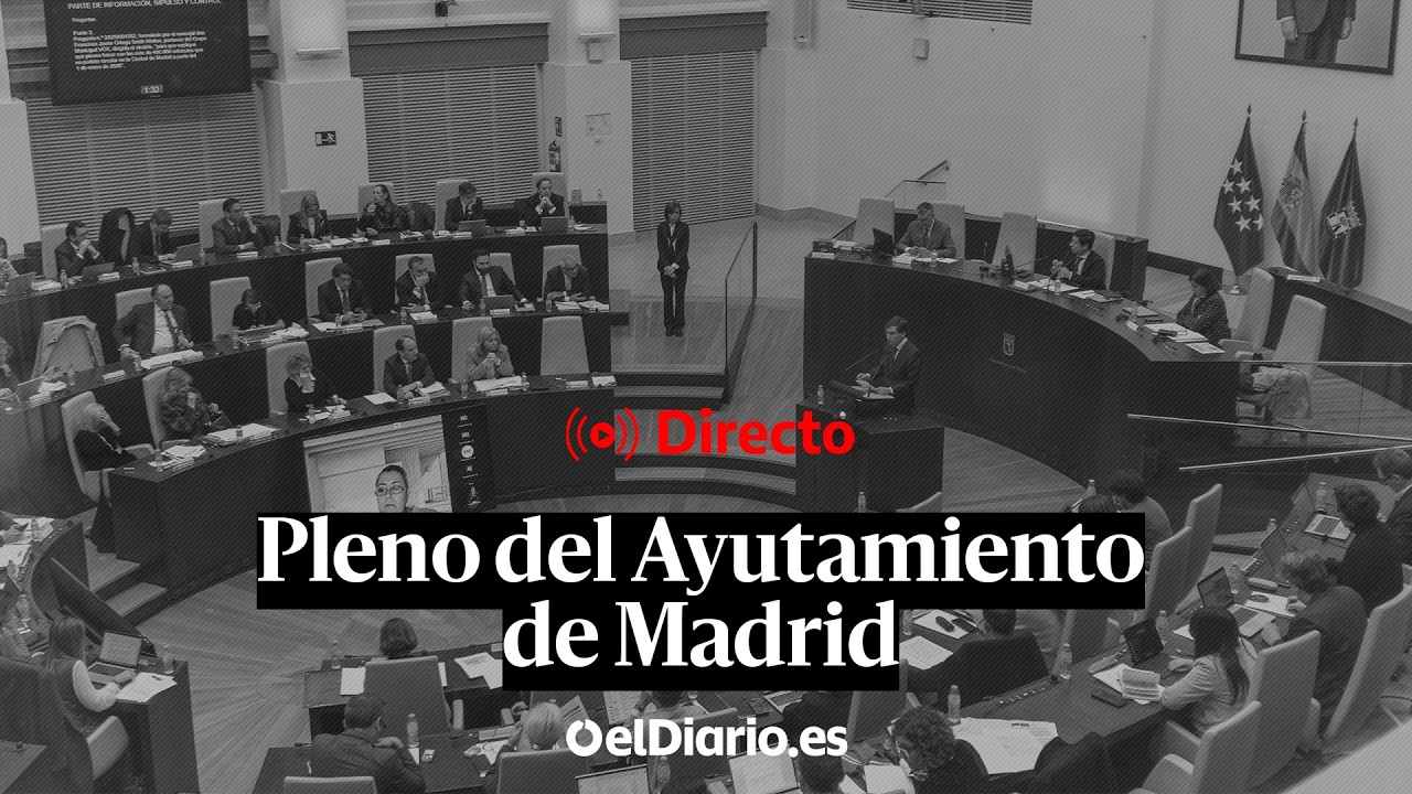 🔴 DIRECTO | Sesión del pleno municipal del Ayuntamiento de Madrid