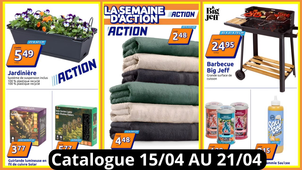 ACTION Catalogue De La Semaine Du 15/04/26 AU 21/04/26 ACTION France Arrivage De La Semaine