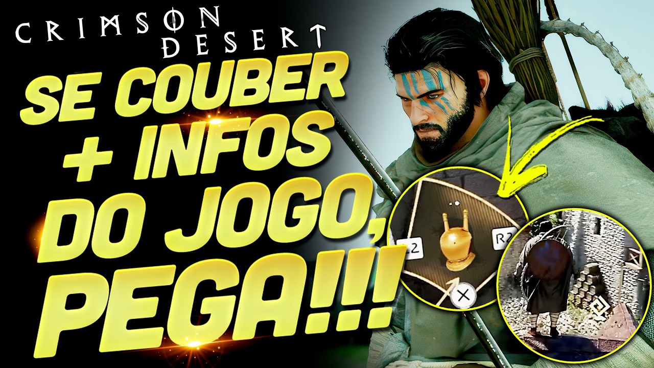 EU NÃO CONSIGO PARAR!!! VÃO ME ATURANDO AÍ!!! MUITAS INFOS NOVAS DE CRIMSON DESERT, PESSOAL!!!!