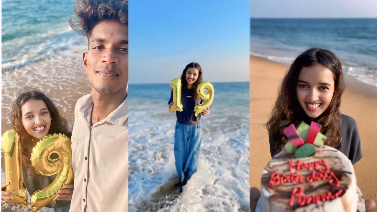 പൊന്നൂന്റെ birthday angu polich guyz 🏖️ 🍰 🌊 
