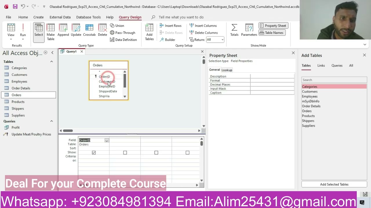 Exp25 Access Ch06 Анализ совокупных продаж Northwind Traders