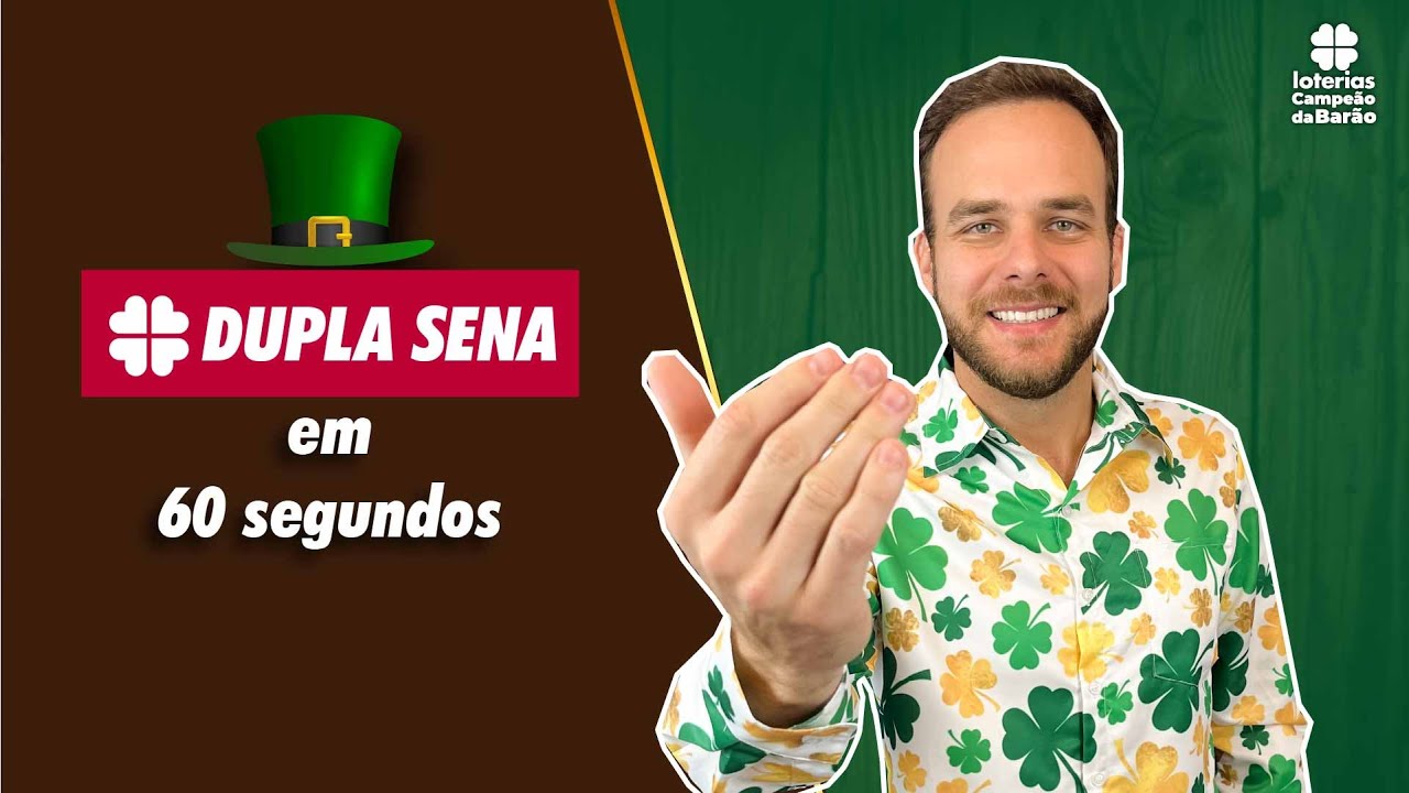 DUPLA SENA em 60 SEGUNDOS | Como funciona? Como apostar? 🍀