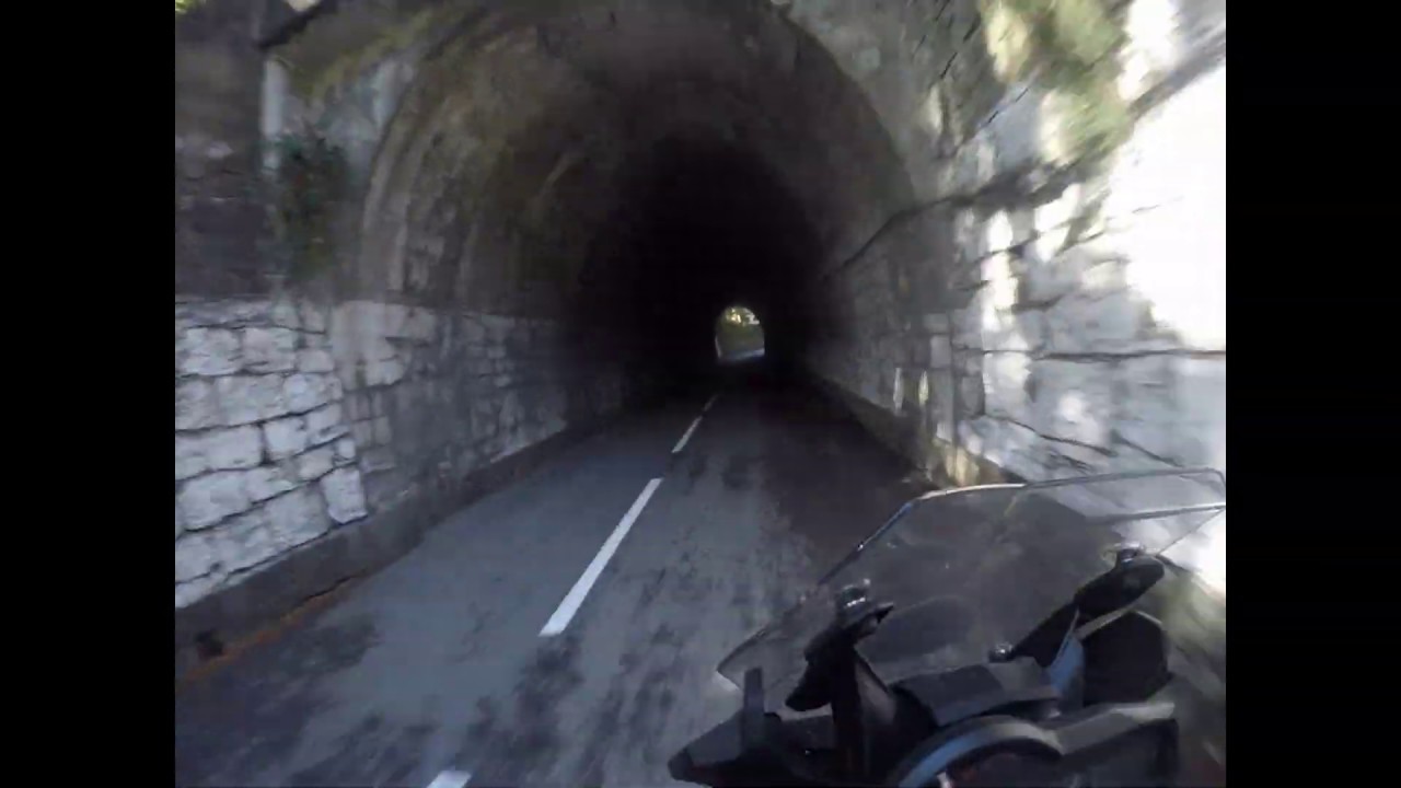 Road # D17 Gilette to Roquesteron on motorbike BMW F850 GS
