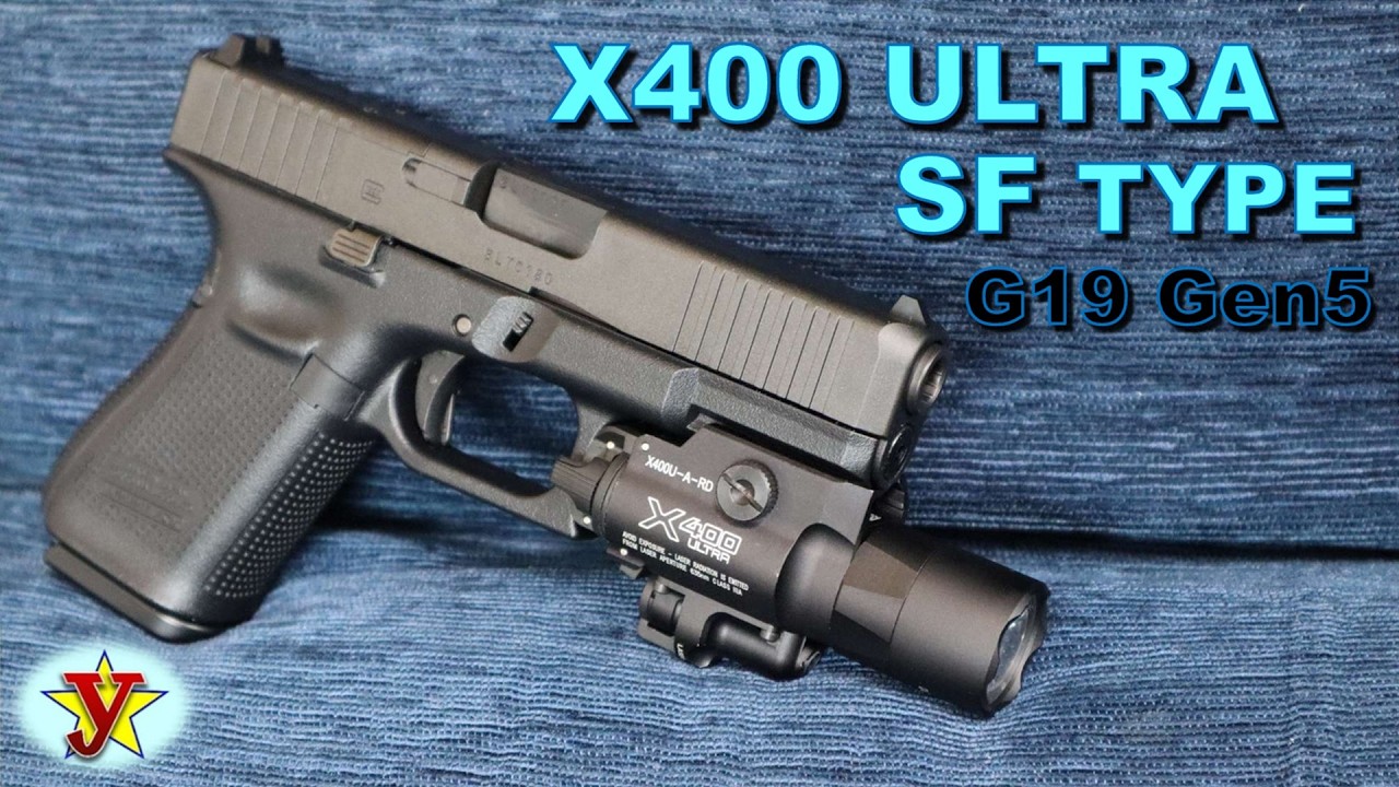 X400 ULTRA SF タイプ　ウェポンライトを GLOCK19 Gen5 MOS（東京マルイ） へ取付けて簡単に動画紹介をしてみました。ウェポンライト選びの参考にご活用くださいませ。