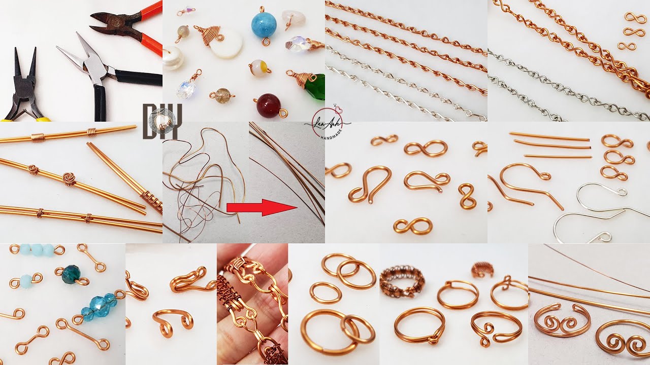 Compilation : Basic operations for beginners | making details for jewelry jewelry from wire
