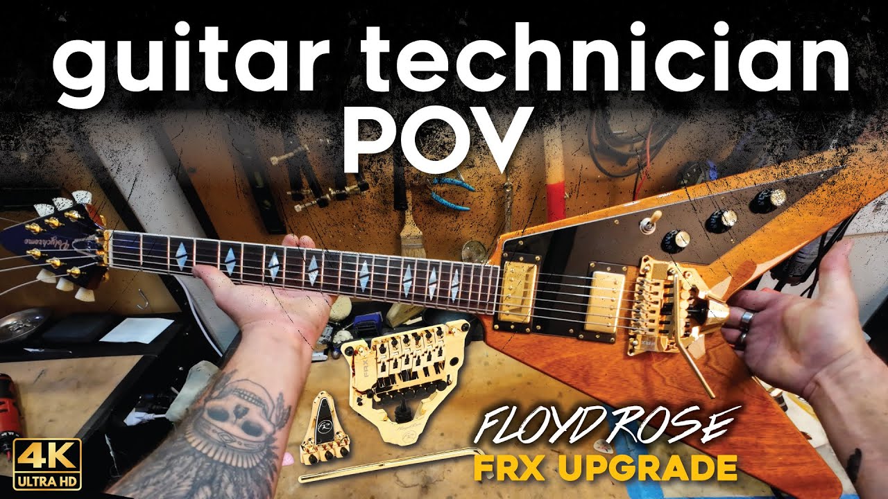 FU Tone Brass Titanium Floyd Rose FRX Upgrades | Guitar Setup POV