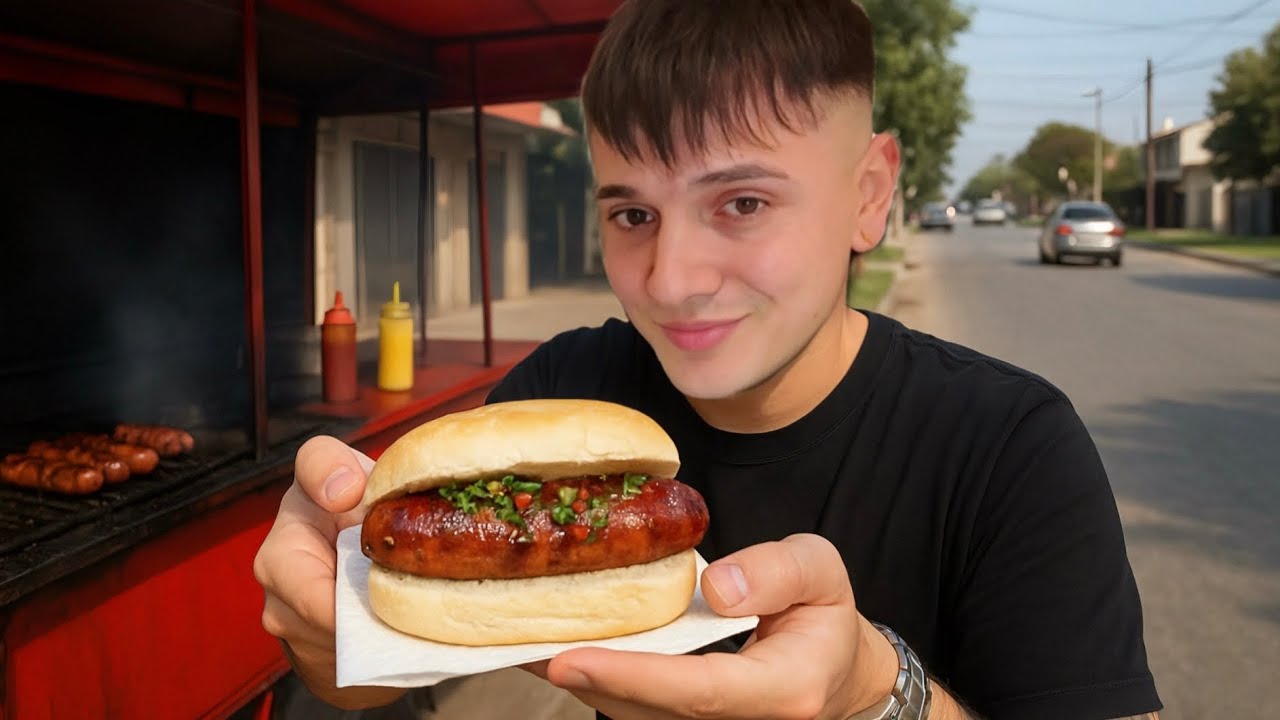 Probé choripanes callejeros muy baratos 