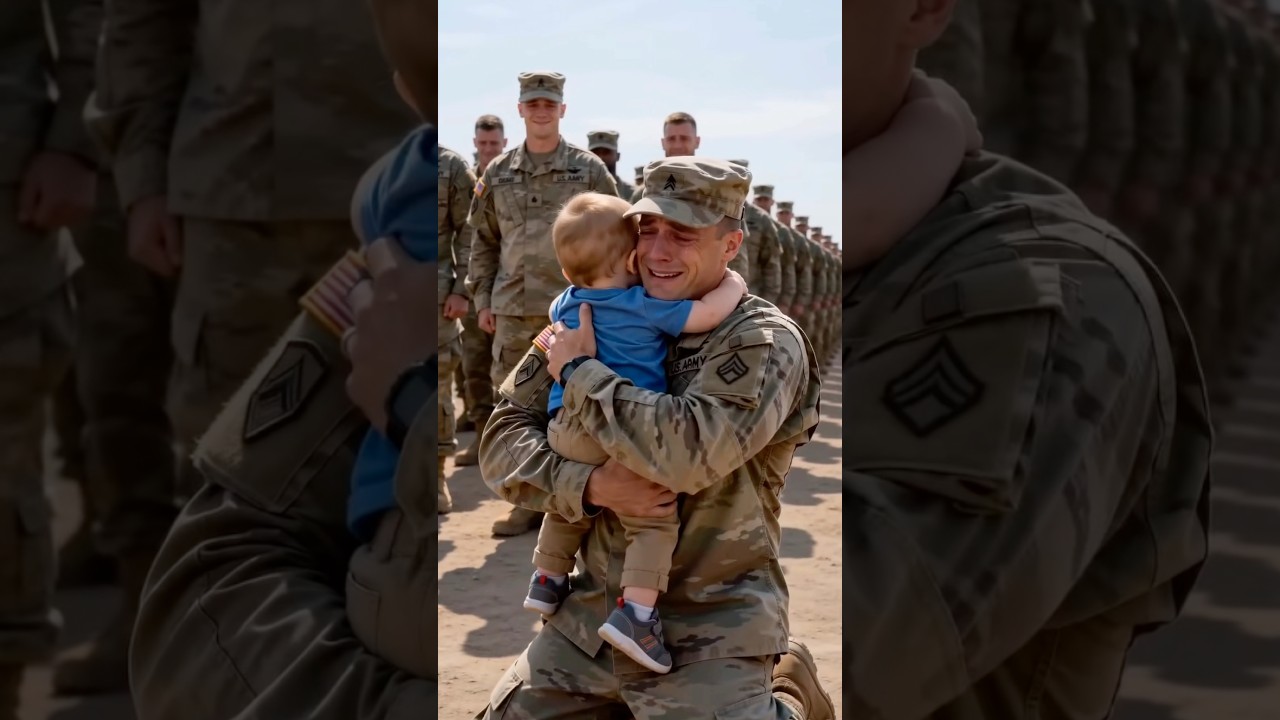 After Months Apart&hellip; This Little Boy Finally Meets His Soldier Dad ❤️🇺🇸