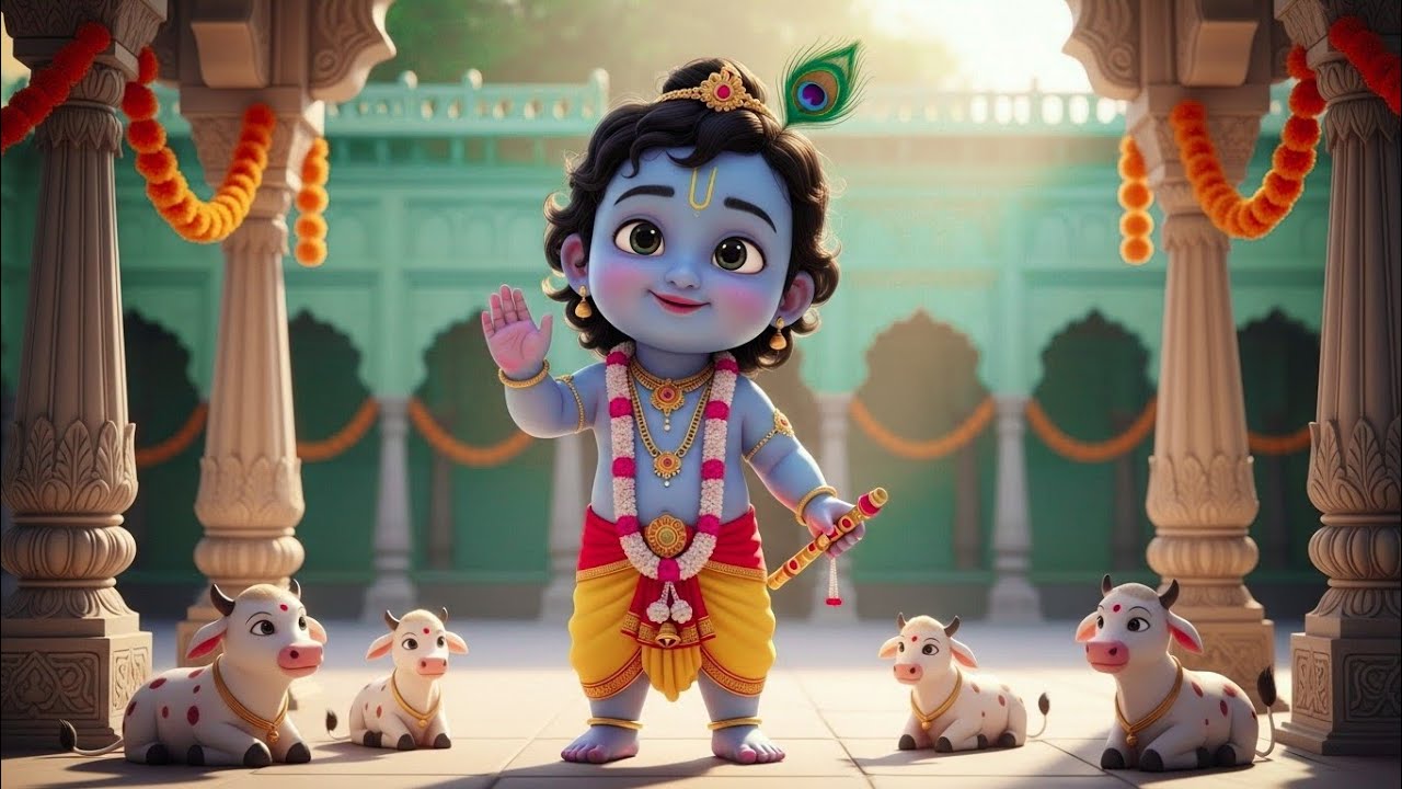 छोटी छोटी गैया छोटे छोटे ग्वाल। Choti Choti Gaiya Chote Chote Gwal। #kanha #krishna #krishnabhajan