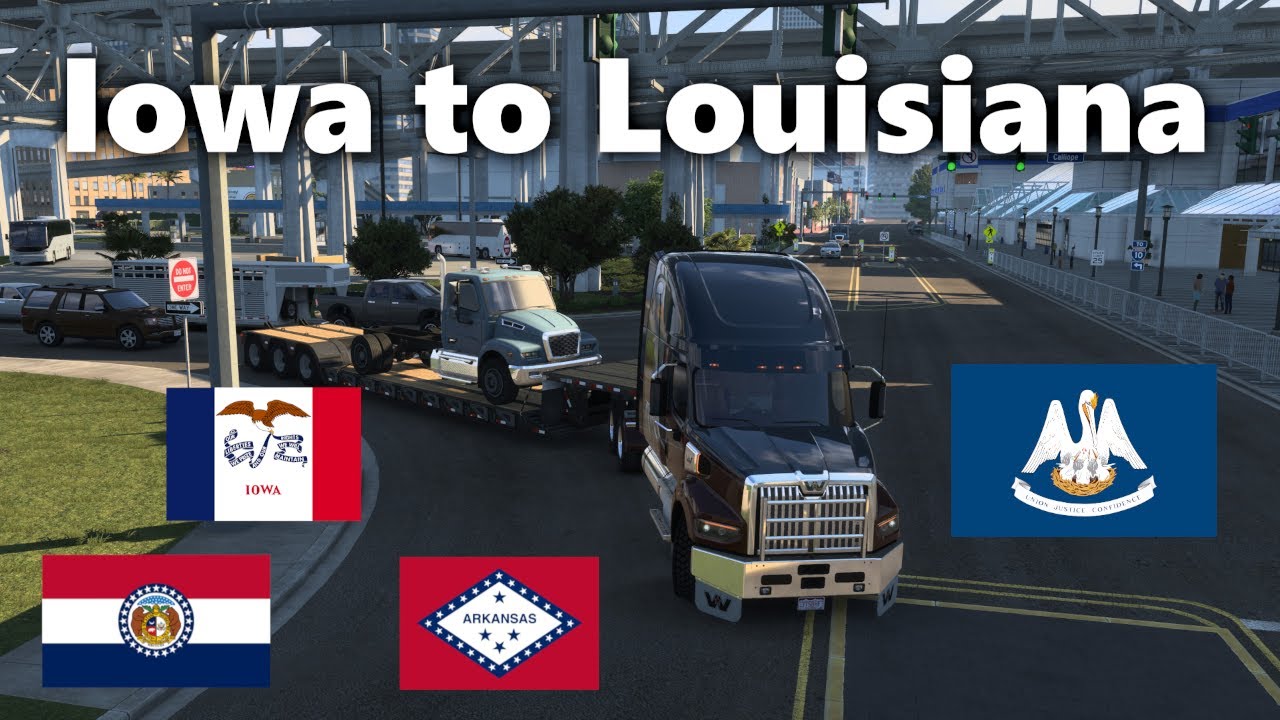 ATS timelapse: Iowa to Louisiana